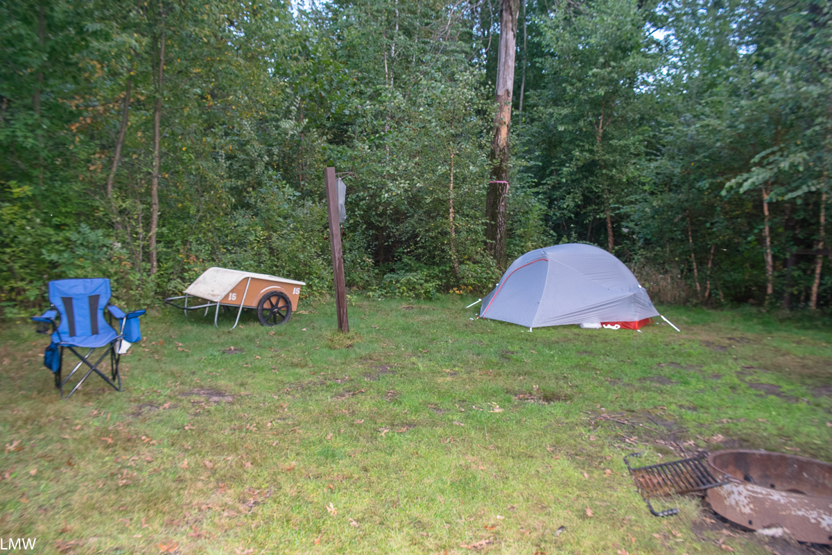 Image of campsite at Buckhorn State Park.